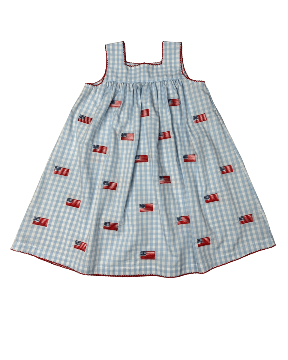 Embroidered Flag Sprinkle Dress