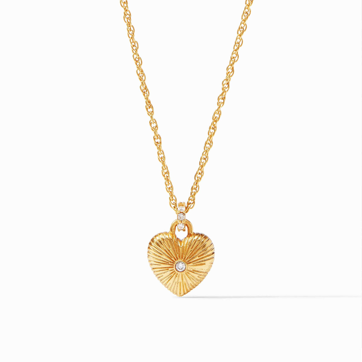 Julie Vos Esme Heart Solitaire Necklace with Cubic Zirconia - Little Miss Muffin Children & Home