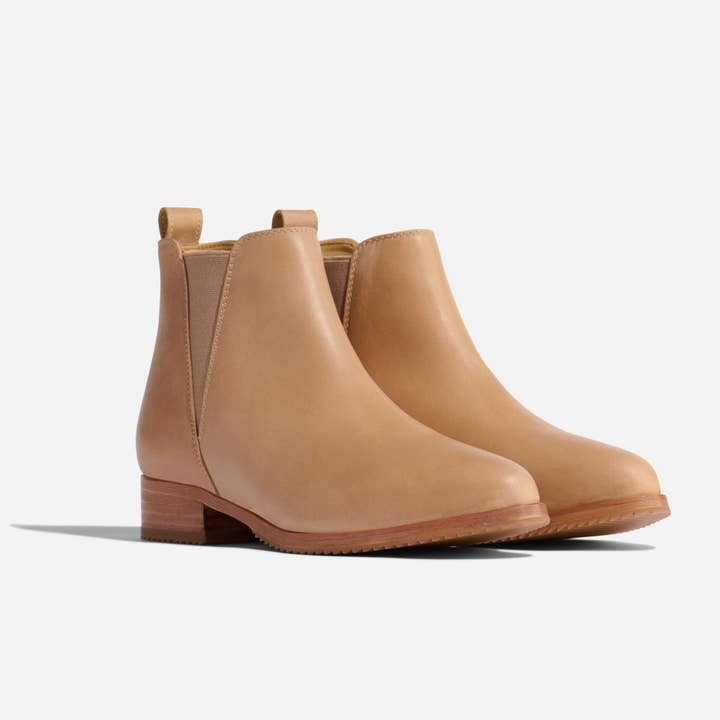 brown low top basic bootie