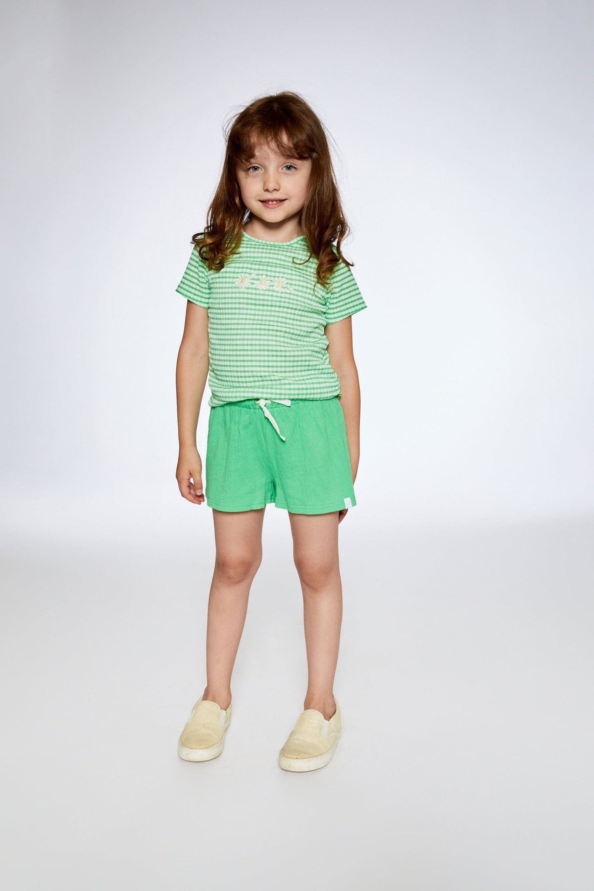 Deux Par Deux Deux Par Deux Crinkle Jersey Short - Little Miss Muffin Children & Home