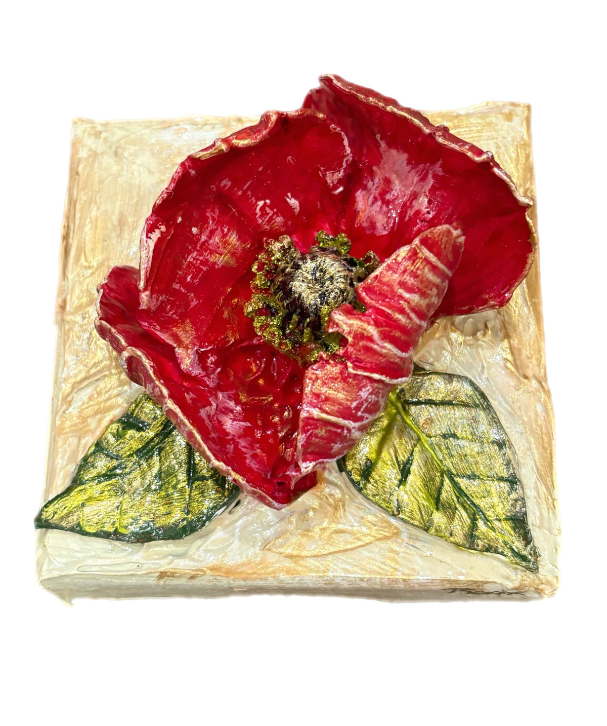 4x4 Clay 4x4 Red Poppy Artwork