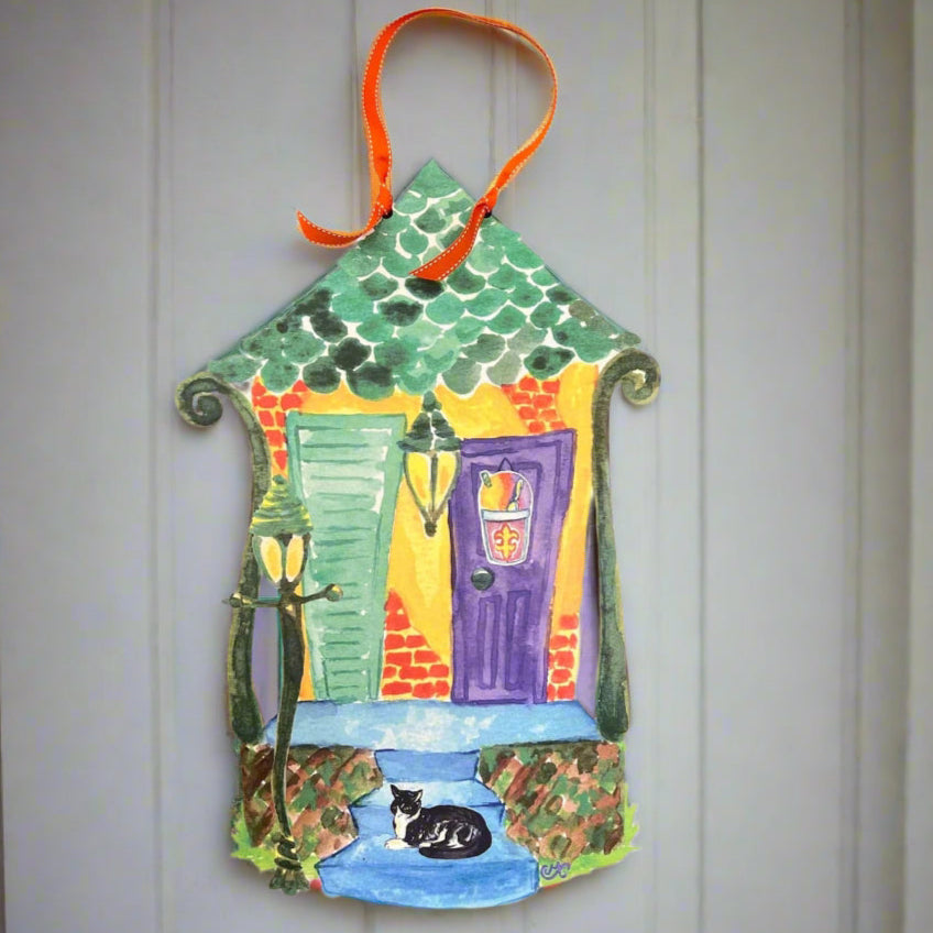 Michelle's Art Box Michelle's Art Box Shotgun House Door Hanger - Little Miss Muffin Children & Home