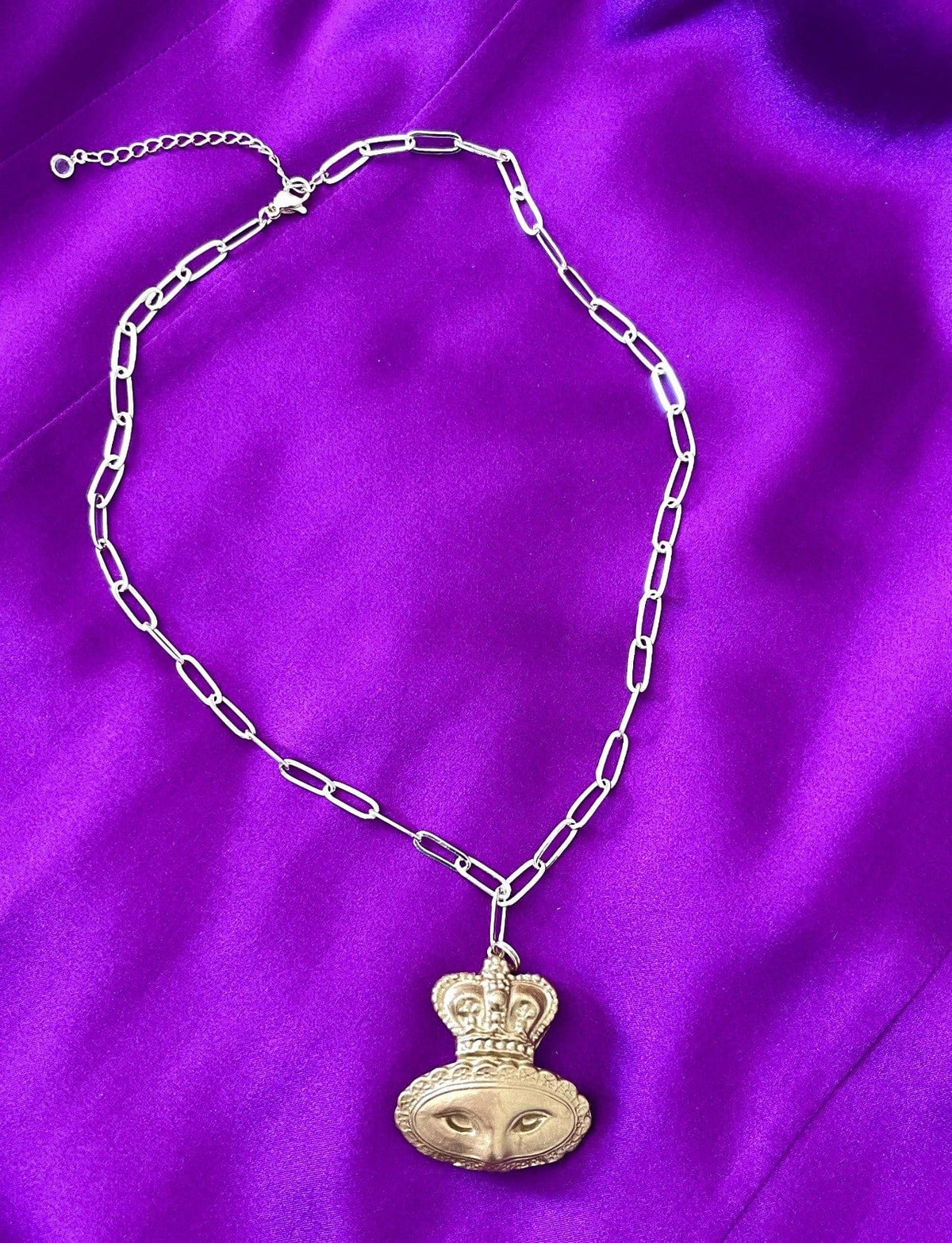 Carol Cassisa Carol Cassisa Bon Mardi Gras Paper Clip Necklace - Little Miss Muffin Children & Home