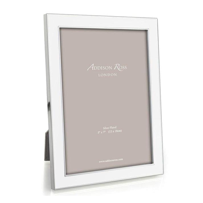Addison Ross Ltd White Enamel & Silver Frame 4x6 - Little Miss Muffin Children & Home