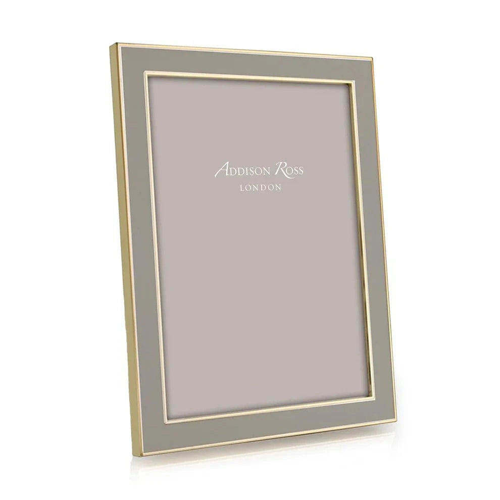 Addison Ross Ltd Taupe Enamel & Gold Frame 8x10 - Little Miss Muffin Children & Home