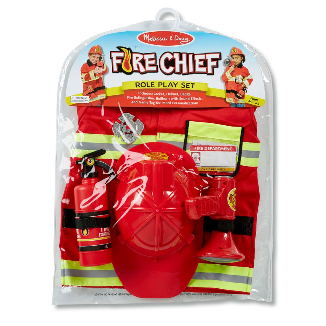 Fire Chief role play costume set for kids