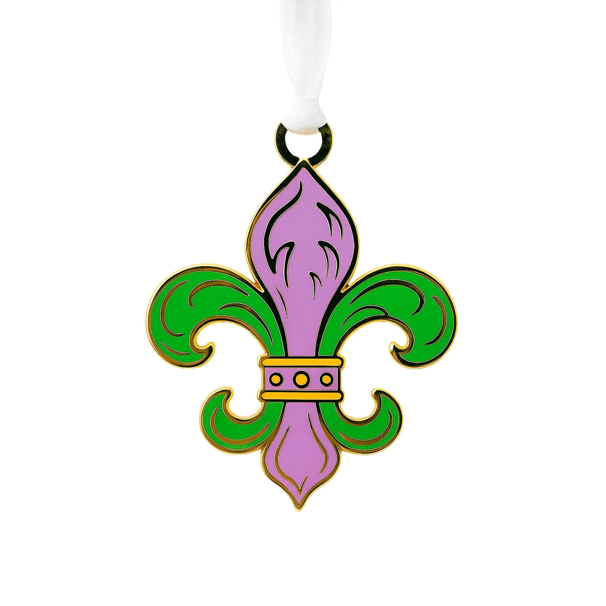 Fleur de lis enamel New Orleans ornament