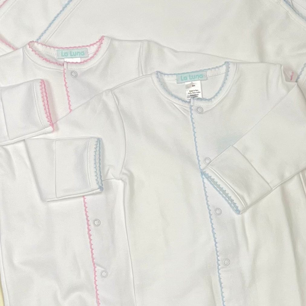 Lulu Bebe Lulu Bebe Pima Converter White/Blue - Little Miss Muffin Children & Home