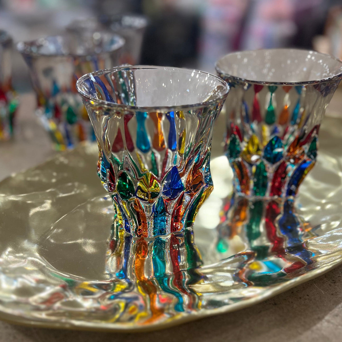 Gage Gage Adagio Prague Whisky DOF Glass, Primary Colors, Sold Individually - Little Miss Muffin Children & Home