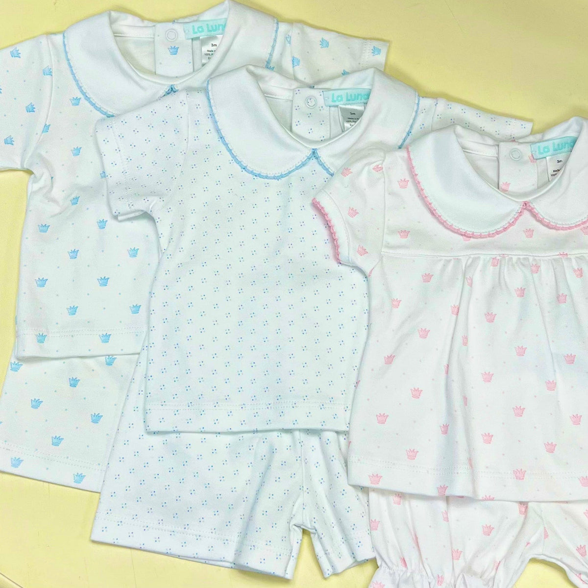 Lulu Bebe Lulu Bebe Champ Pima Blue Crown Bloomer Set - Little Miss Muffin Children & Home