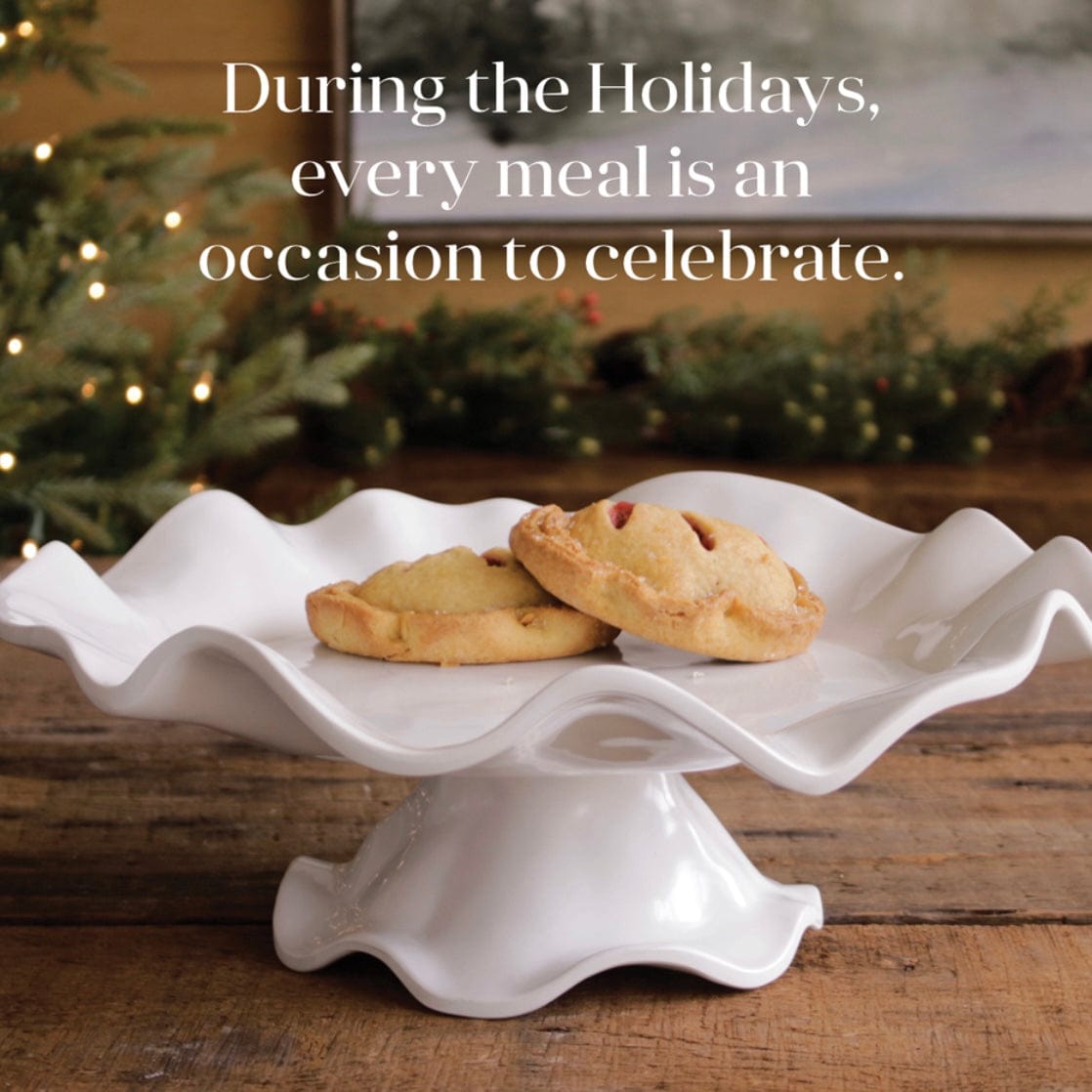 Beatriz Ball Beatriz Ball Vida Havana Pedestal Cake Plate White Large - Little Miss Muffin Children & Home