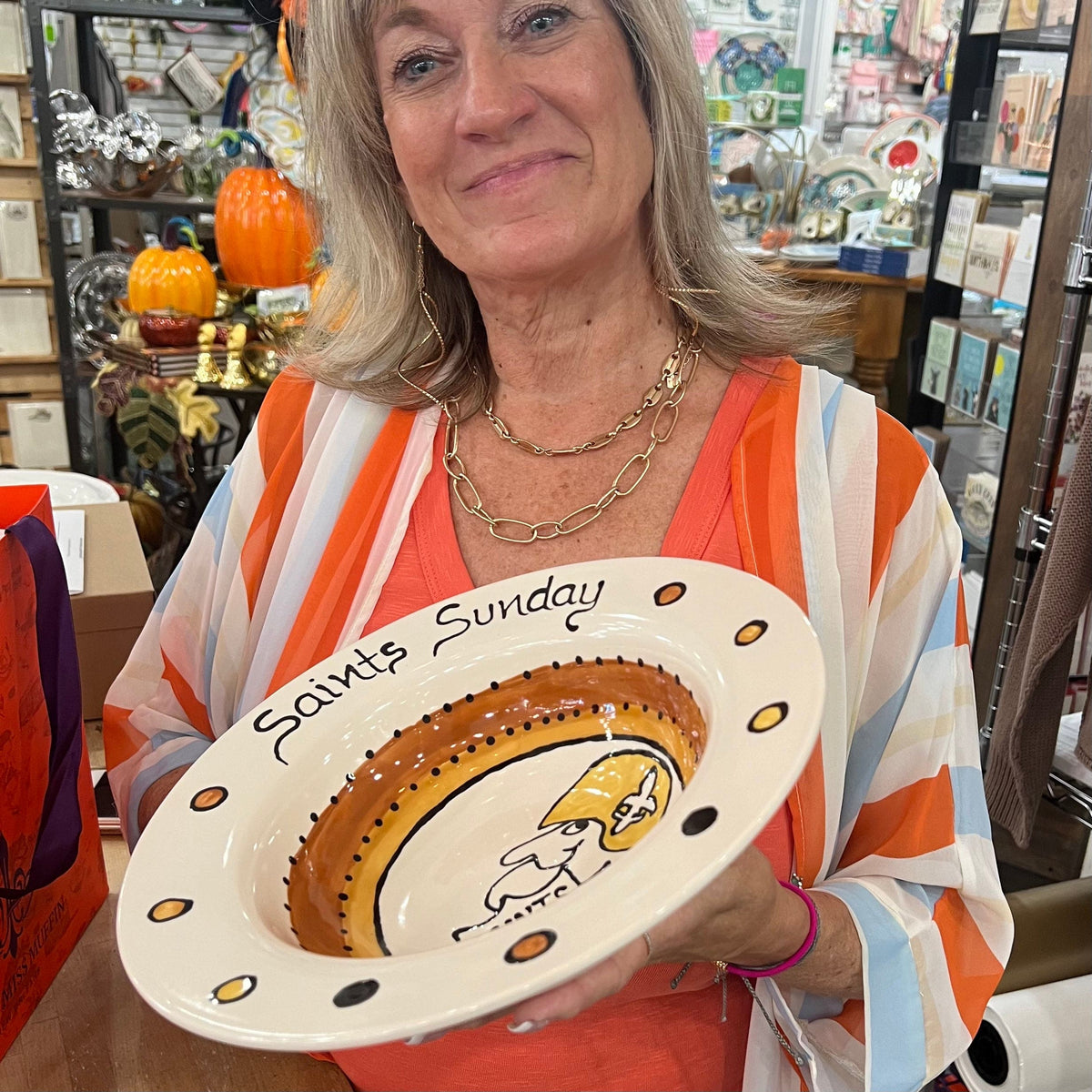 Jan Salzer Art Jan Salzer Saints Round Bowl - Little Miss Muffin Children & Home