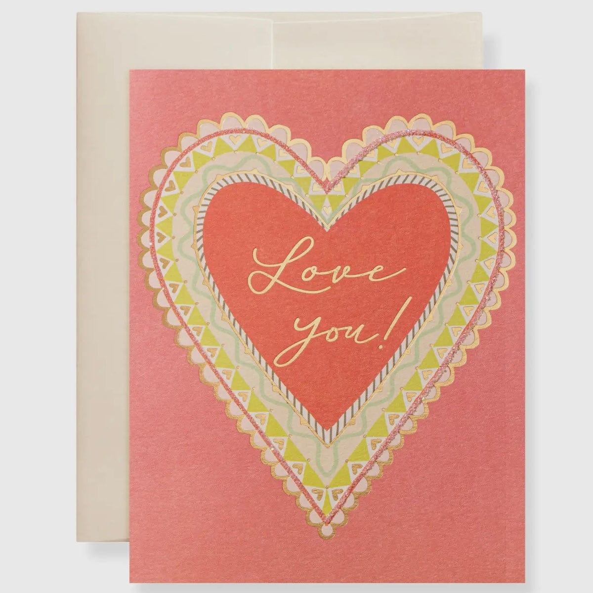 Karen Adams Designs Karen Adams Designs Love You Heart Greeting Card - Little Miss Muffin Children & Home