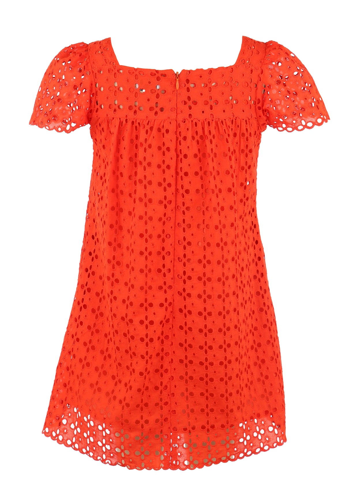 Casero & Associates Casero & Associates The Emma Eyelet Dress, Orange - Little Miss Muffin Children & Home