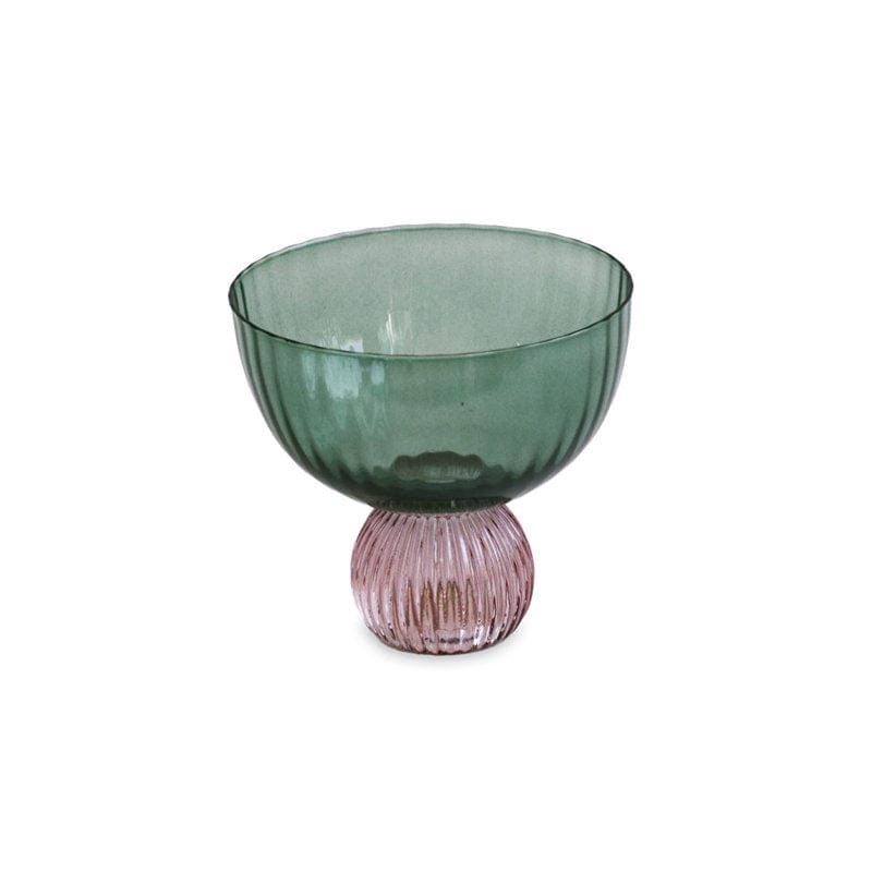 Beatriz Ball Beatriz Ball Glass Venice Coup Set of 4, Green & Lavender - Little Miss Muffin Children & Home