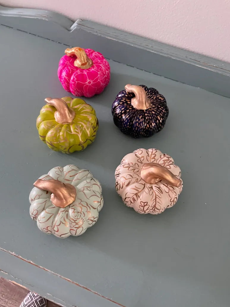 Green Gold Mini Pumpkin