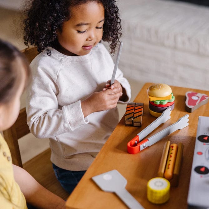 Melissa & Doug Melissa & Doug Deluxe Grill & Serve BBQ Set - Little Miss Muffin Children & Home