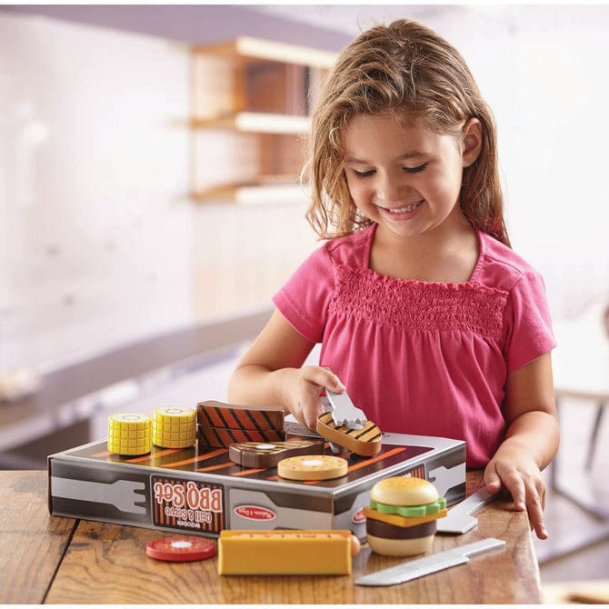Melissa & Doug Melissa & Doug Deluxe Grill & Serve BBQ Set - Little Miss Muffin Children & Home