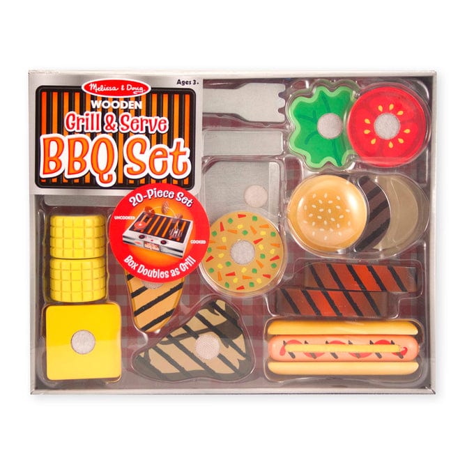 Melissa & Doug Melissa & Doug Deluxe Grill & Serve BBQ Set - Little Miss Muffin Children & Home