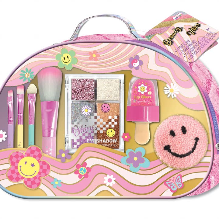 Groovy Flower Glamz Beauty Bag