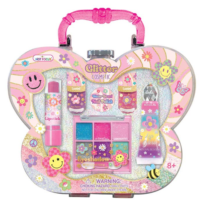 Groovy Flower Glitter Cosmetic