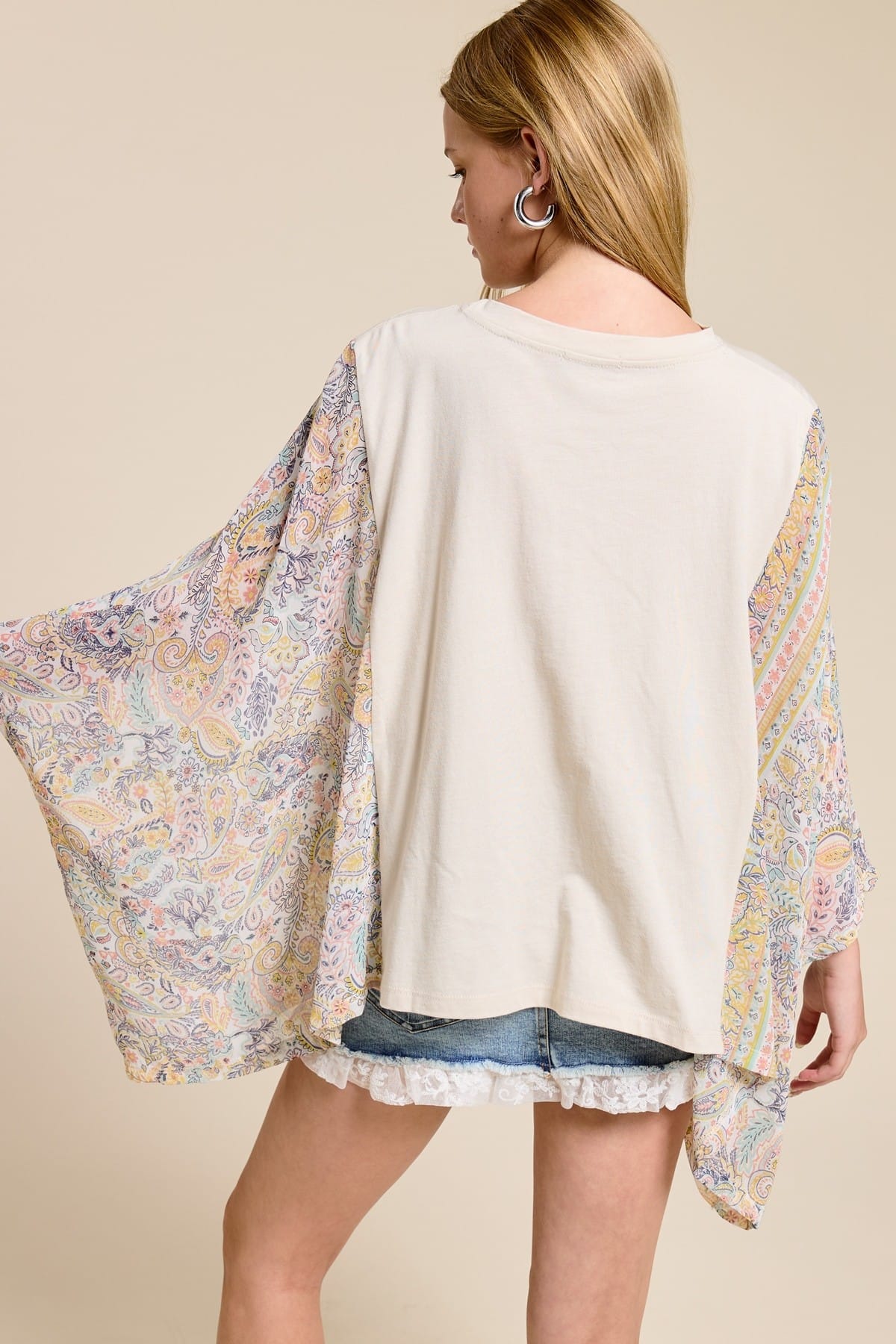 Grow in Grace Graphic Kaftan Sleeve Top