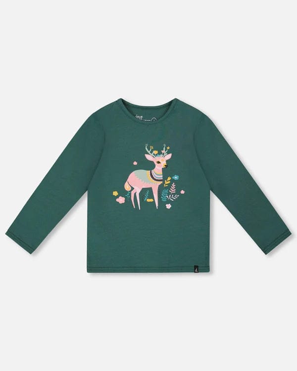 Organic Cotton Long Sleeve T-shirt in Jasper