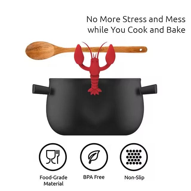 Little Miss Muffin Exclusive Silicone Crawfish Pot Clip Spoon Rest - Little Miss Muffin Children & Home