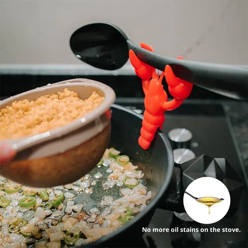 Little Miss Muffin Exclusive Silicone Crawfish Pot Clip Spoon Rest - Little Miss Muffin Children & Home