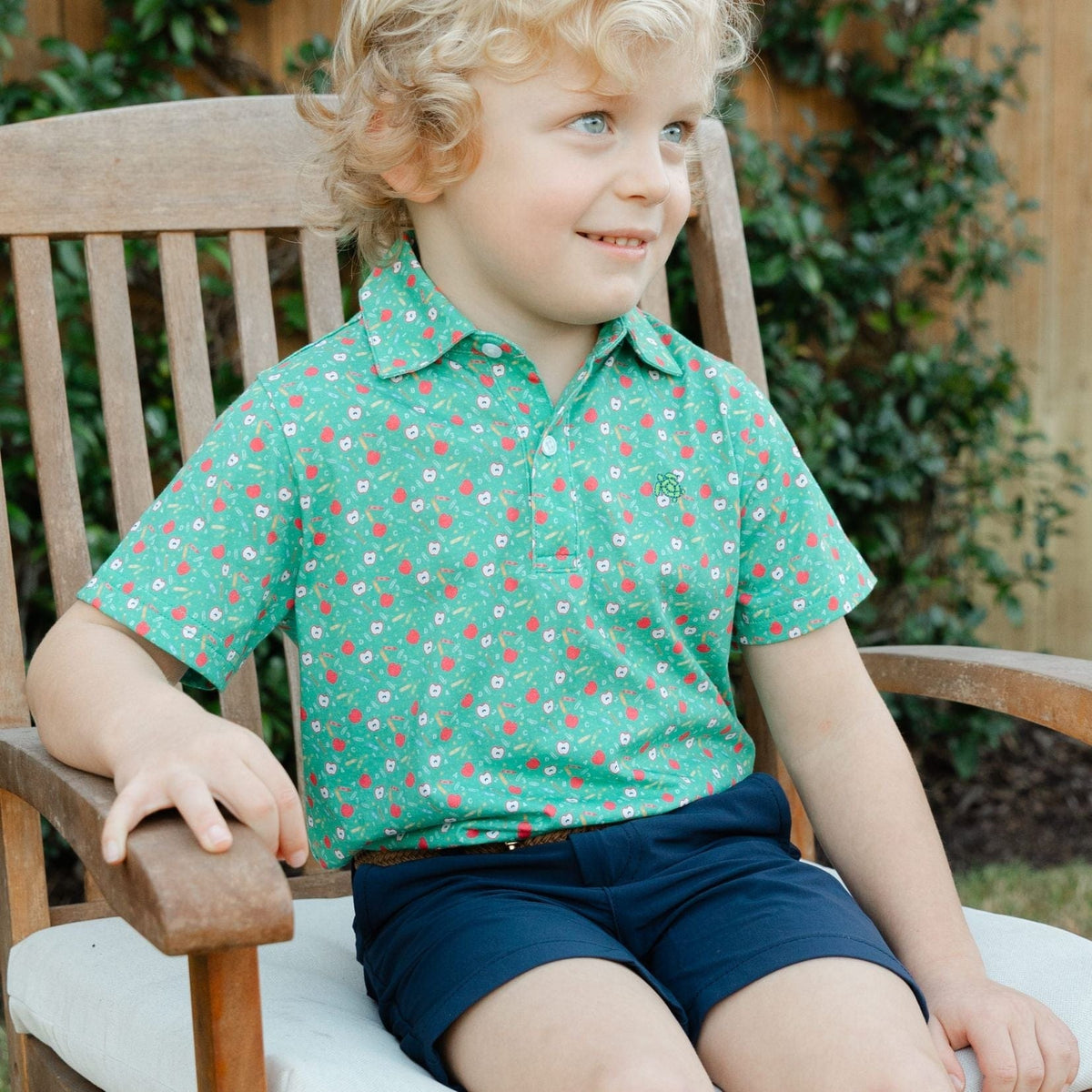 Bailey Boys Club Shorts in Navy - Little Miss Muffin Children & Home