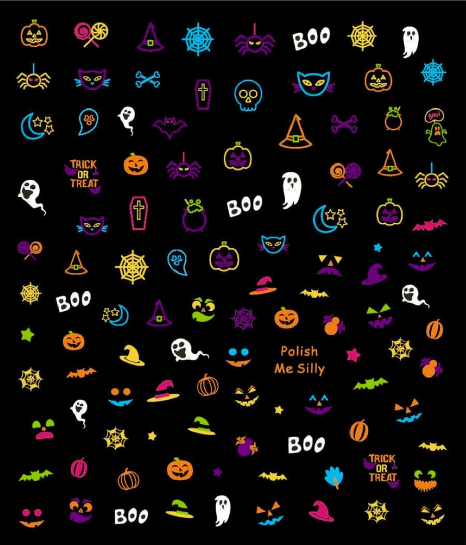 Halloween Holiday Nail Art Stickers