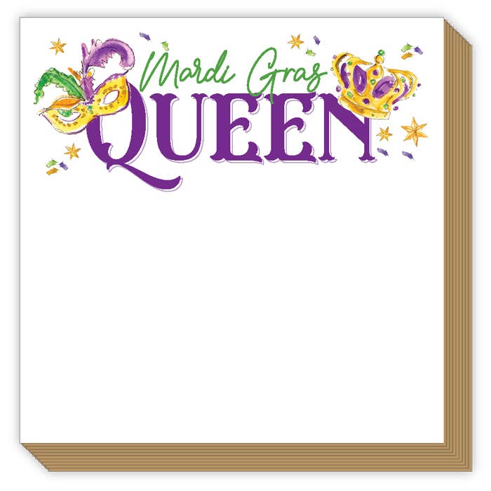 mardi gras queen note pad
