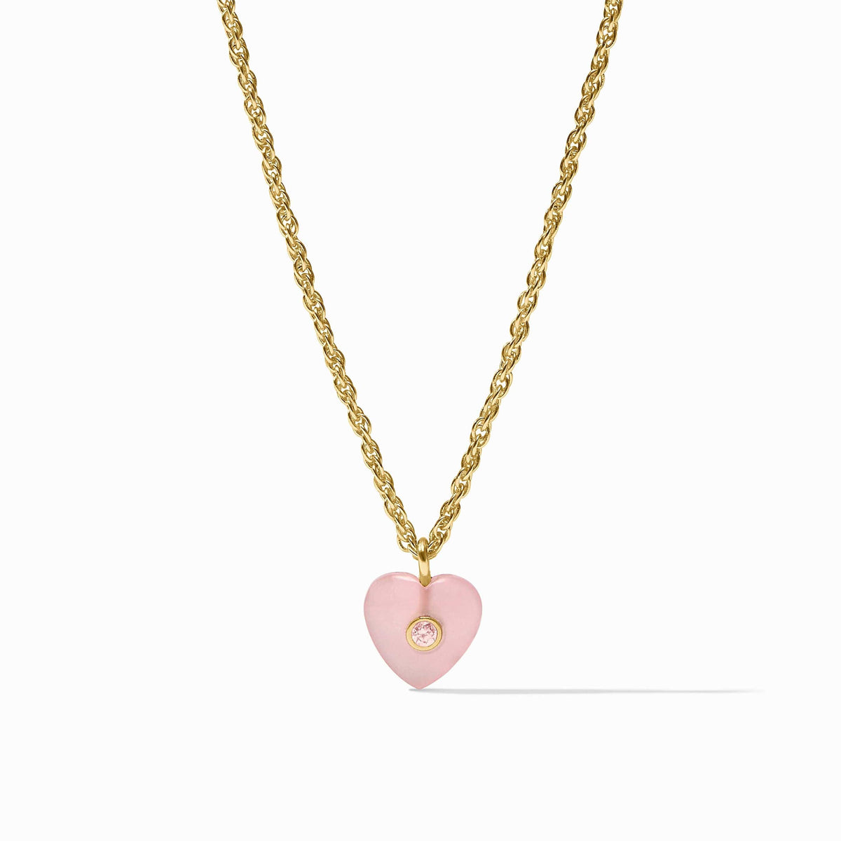 Julie Vos Heart Delicate Necklace with Pink Quartz - Little Miss Muffin Children & Home