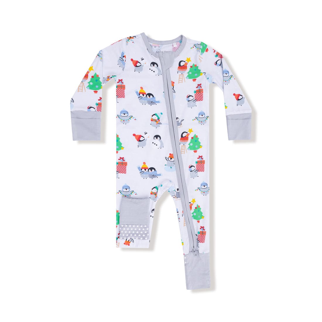 Holiday Penguins 2 Way Zipper Romper