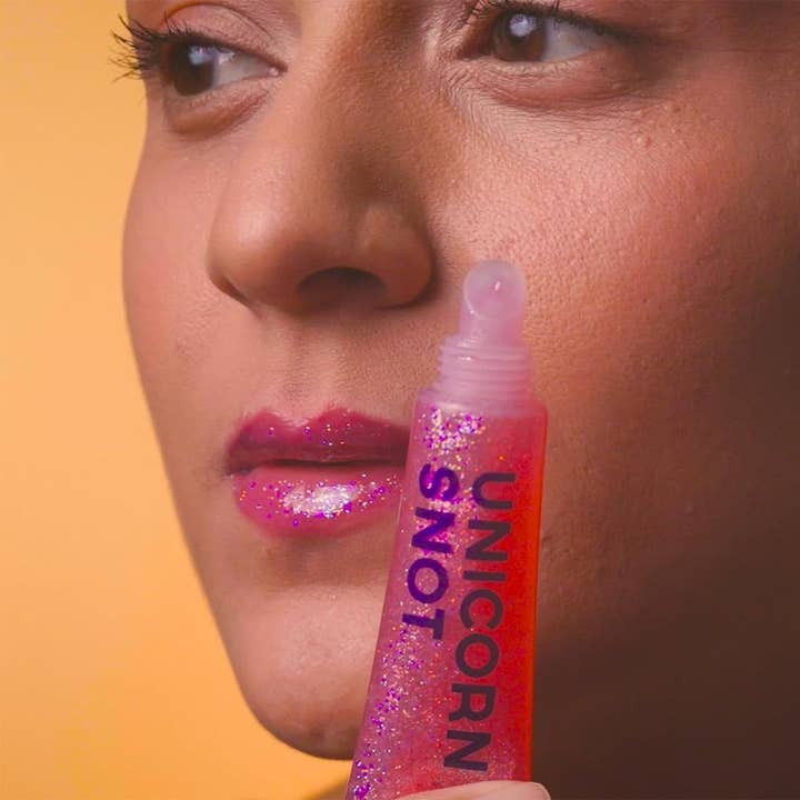 Holographic Flamingo Glitter Boss Lip Gloss