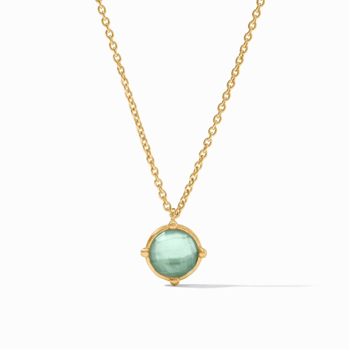 Julie Vos Julie Vos Honeybee Honeybee Solitaire Necklace in Iridescent Aquamarine Blue - Little Miss Muffin Children & Home