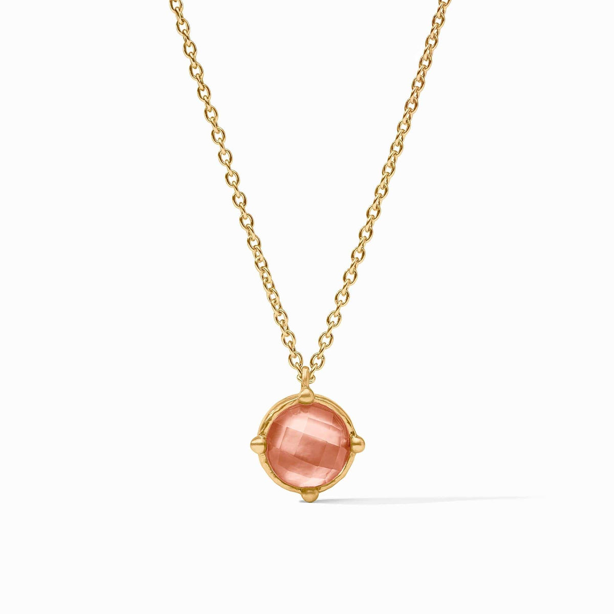 Julie Vos Honeybee Solitaire Necklace with Iridescent Melon - Little Miss Muffin Children & Home