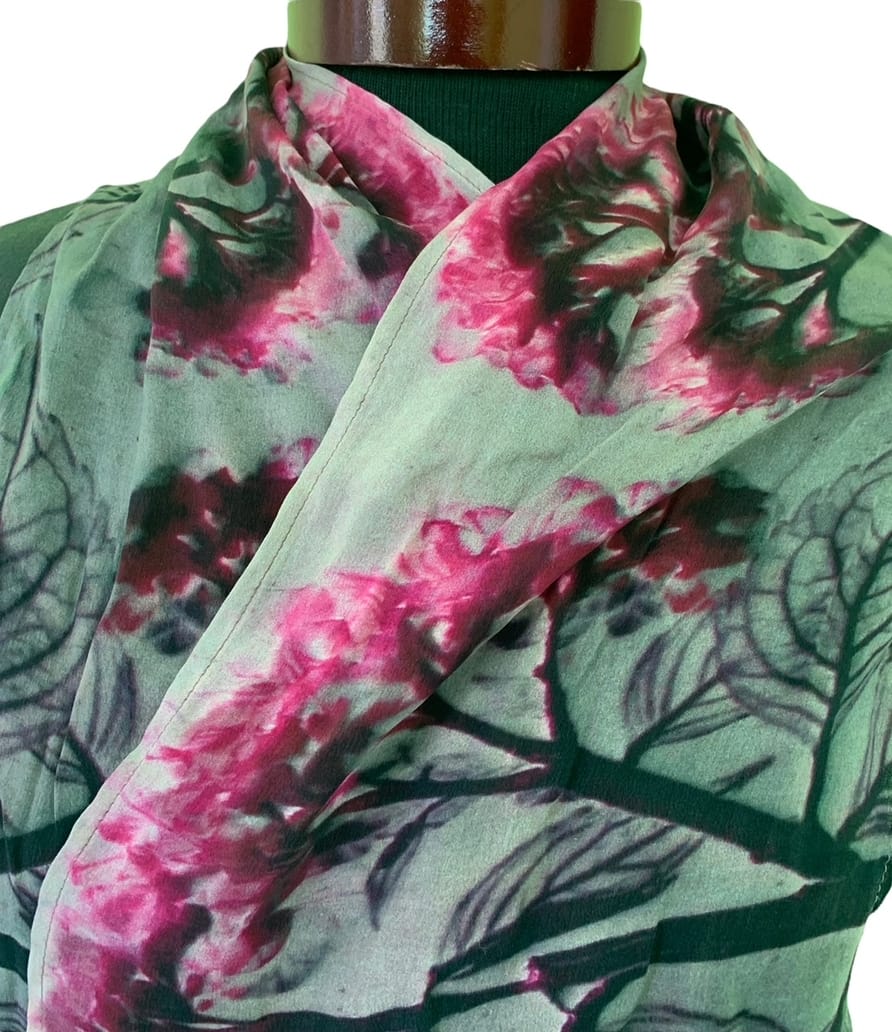 Hydrangea Silk Scarf