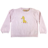 Petit Ami & Zubels Petit Ami & Zubels Baby Giraffe Lightweight Knit Sweater - Little Miss Muffin Children & Home