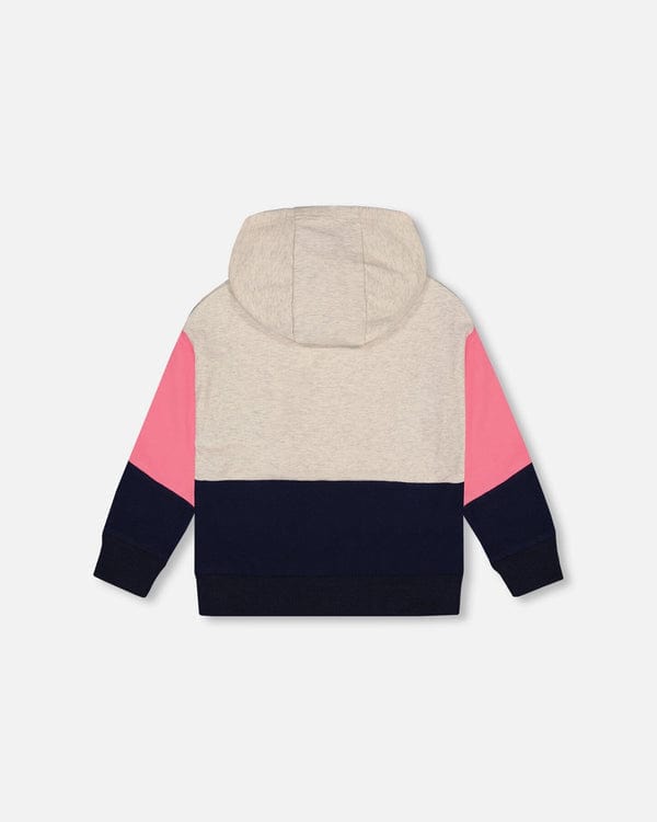 Deux Par Deux Deux Par Deux Hooded Colorblock Sweatshirt Multicolor - Little Miss Muffin Children & Home