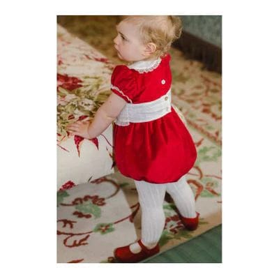 open lace back dress Lulu Bebe Scarlet Red Velvet Dress with Lace main image 1