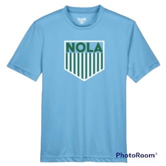 Tulane NOLA Shield DryFit tee for kids