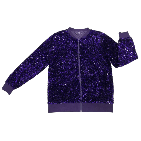 Lulu Bebe Lulu Bebe Kids' Purple Sequin Jacket - Little Miss Muffin Children & Home