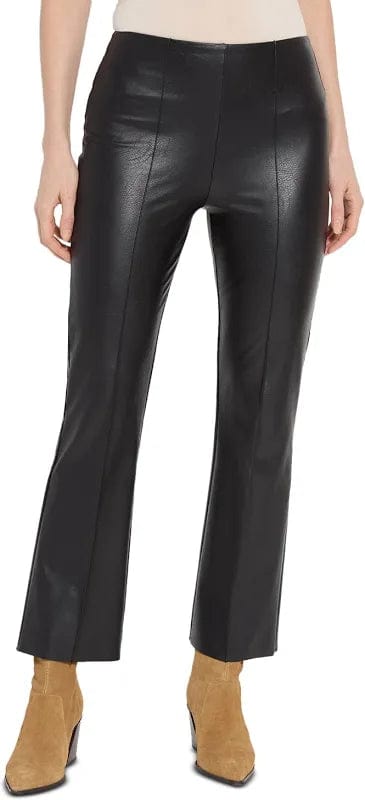 Elysse Vegan Leather Ankle Pants in Black by Lysse