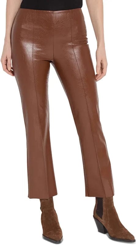 Ankle Elysse Vegan Leather Pants in Whiskey by Lysse