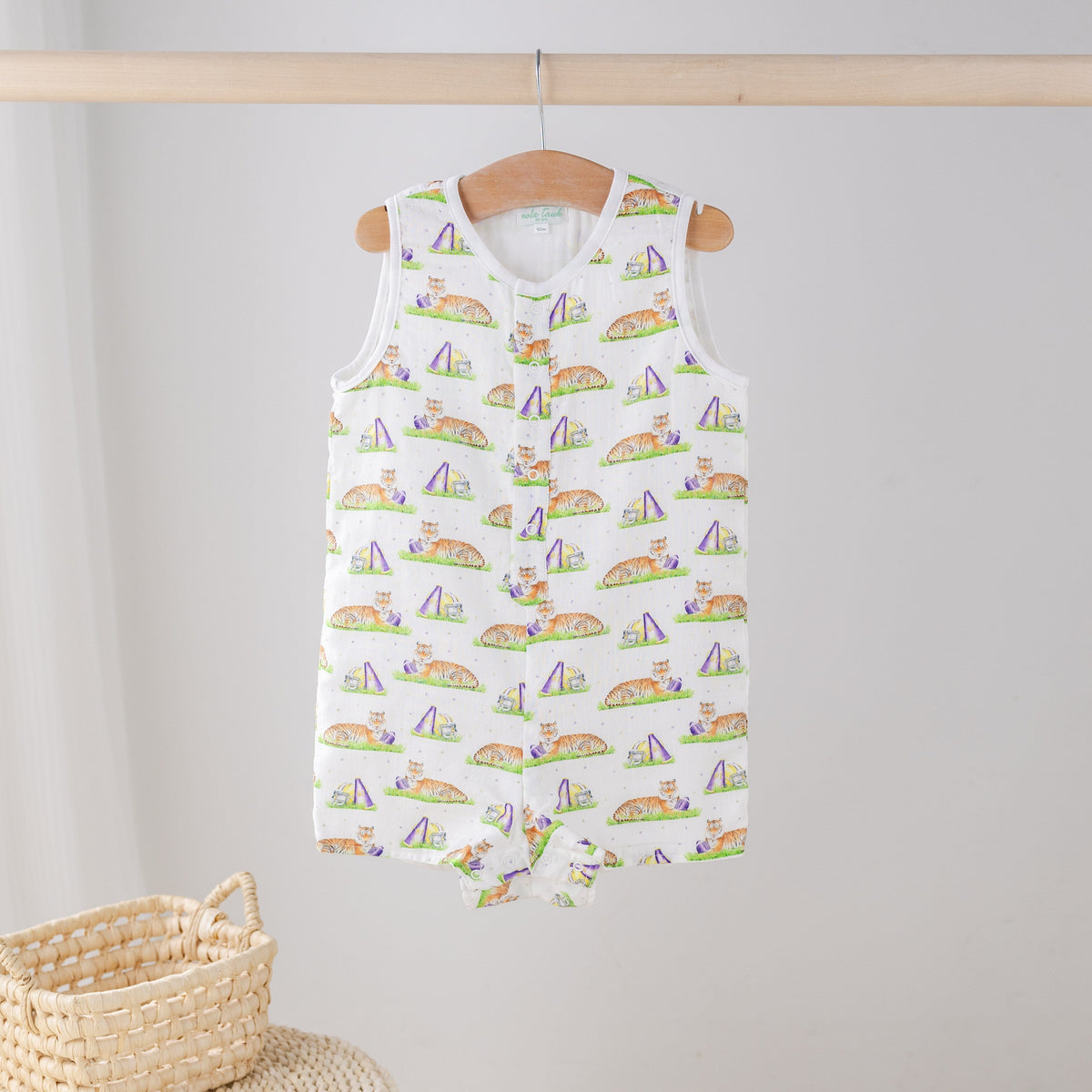 Mascot Mania in Louisiana Organic Muslin Shortall