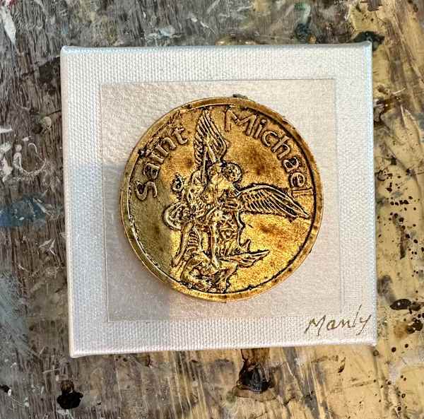 Dana Manly Art St Michael 4x4 - Little Miss Muffin Children & Home