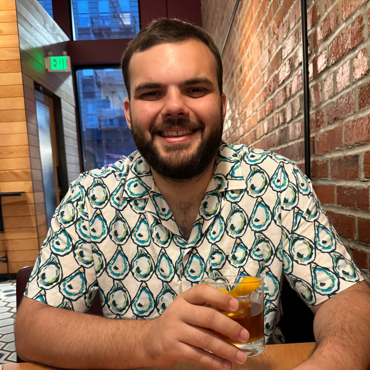 Nola Dawg Nola Dawg Oyster Aloha Shirt - Little Miss Muffin Children & Home