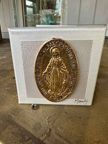 Dana Manly Art Immaculate Conception on 4x4 Canvas