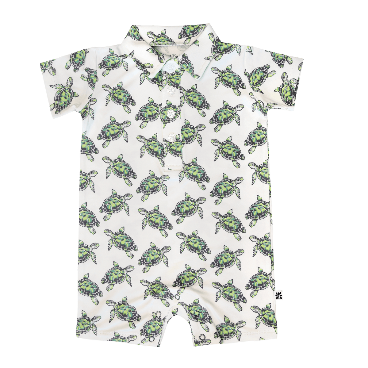 Sweet Sea Turtle Polo Romper